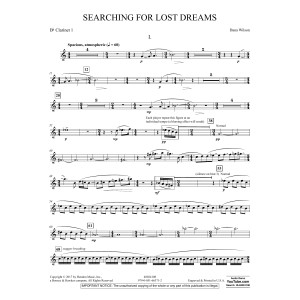 Searching for Lost Dreams - Bb Clarinet 1