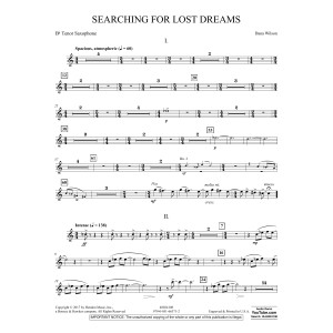 Searching for Lost Dreams - Bb Tenor Saxophone