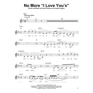 No More "I Love You's"
