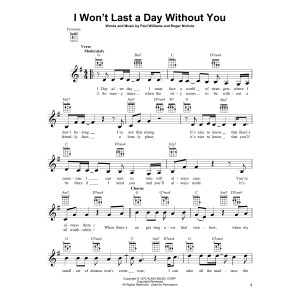I Won't Last A Day Without You