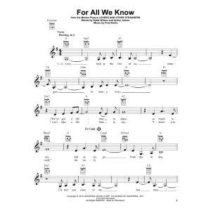 For All We Know