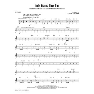 Girls Wanna Have Fun (Medley) - Guitar 1