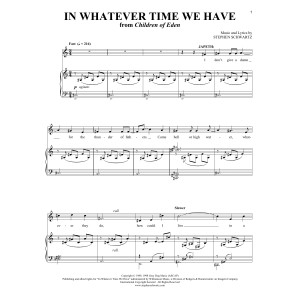 In Whatever Time We Have
