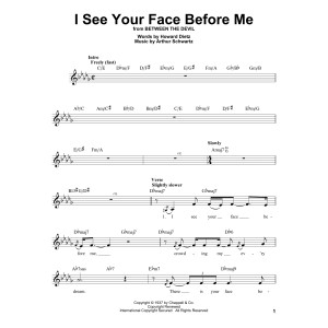 I See Your Face Before Me