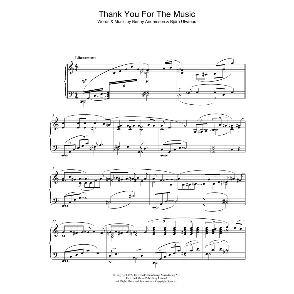 Thank You For The Music