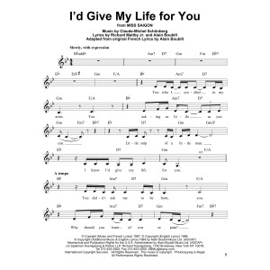 I'd Give My Life For You
