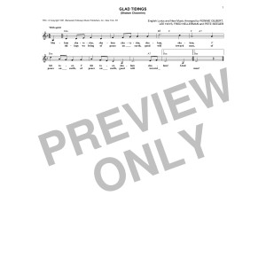Glad Tidings (Shalom Chaverim)