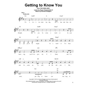 Getting To Know You