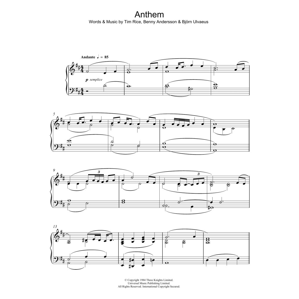 Anthem (from "Chess")