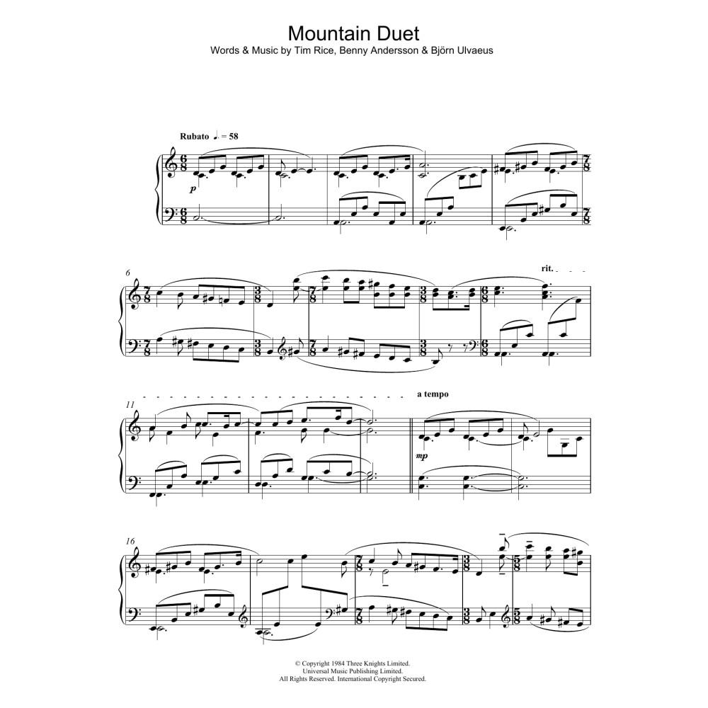 Mountain Duet (from "Chess")