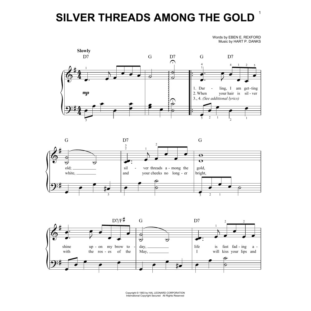 Silver Threads Among The Gold