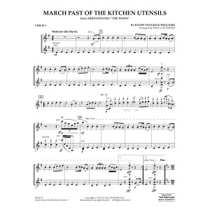 March Past of the Kitchen Utensils (from The Wasps) - Violin 1
