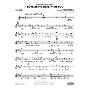 I Love Being Here with You (Key: Db) - Vocal Solo