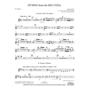 Hymns from the Rig Veda - Eb Clarinet