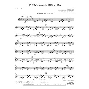 Hymns from the Rig Veda - Bb Clarinet 2
