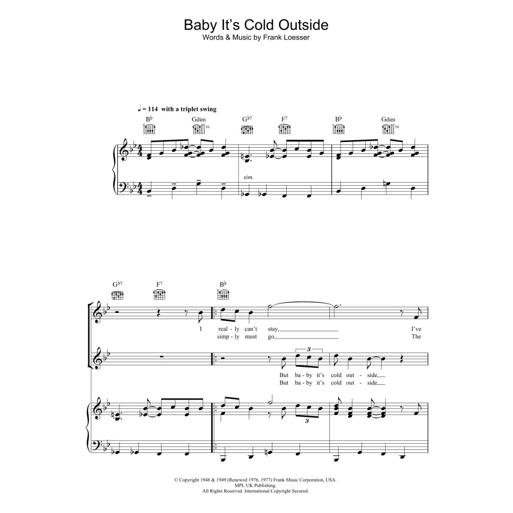 Baby, It's Cold Outside
