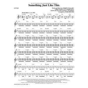 Something Just Like This - Guitar