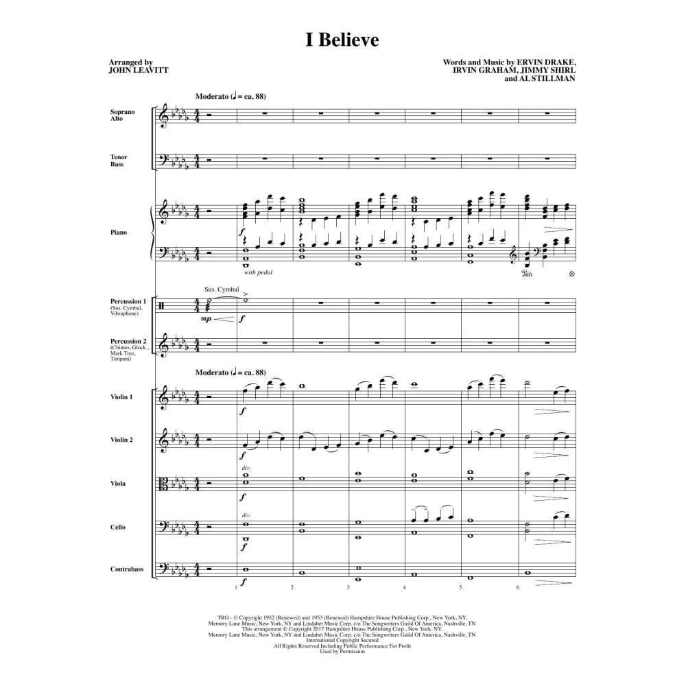 I Believe - Full Score