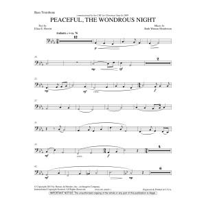 Peaceful the Wondrous Night - Bass Trombone