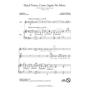 Hard Times, Come Again No More