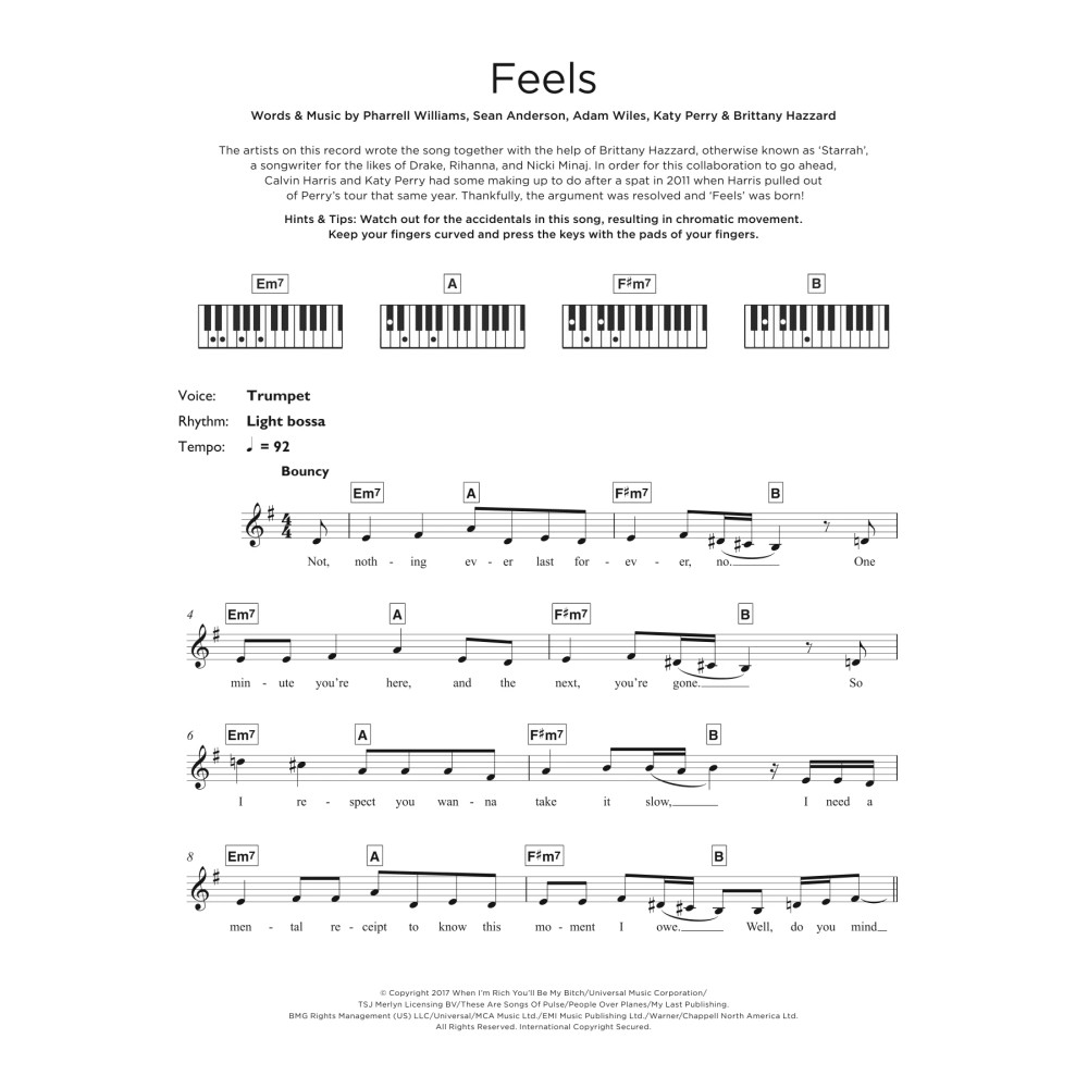 Feels (featuring Pharrell Williams, Katy Perry and Big Sean)