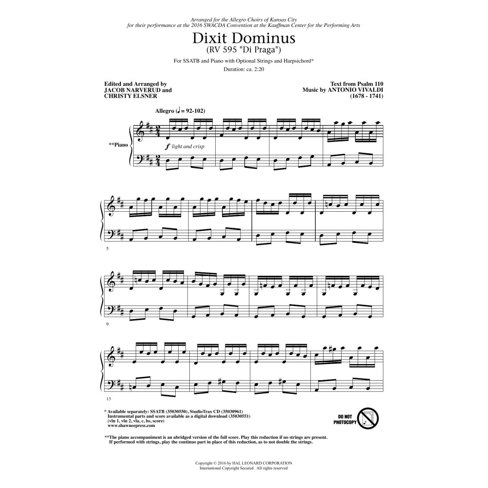 Dixit Dominus (RV 595 "Di Praga")