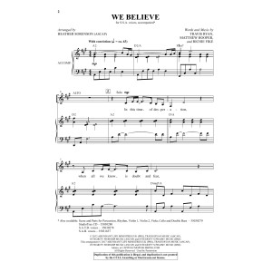We Believe (arr. Heather Sorenson)