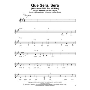 Que Sera, Sera (Whatever Will Be, Will Be)