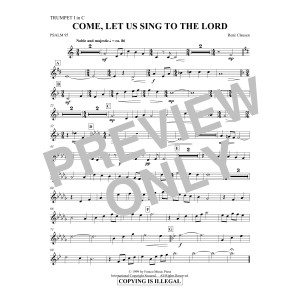 Come, Let Us Sing to the Lord - Trumpet 1 in C