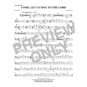 Come, Let Us Sing to the Lord - Trombone 1