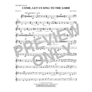 Come, Let Us Sing to the Lord - Trumpet 2 in Bb