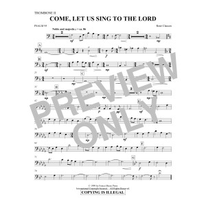 Come, Let Us Sing to the Lord - Trombone 2