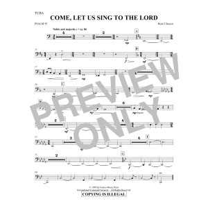 Come, Let Us Sing to the Lord - Tuba