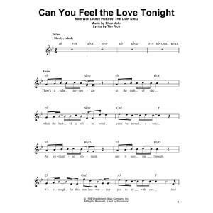 Can You Feel The Love Tonight (from The Lion King)