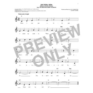 Que Sera, Sera (Whatever Will Be, Will Be)
