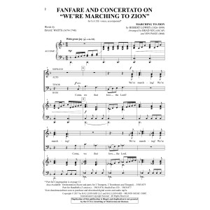 Fanfare And Concertato On "We're Marching To Zion"