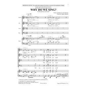 Why Do We Sing