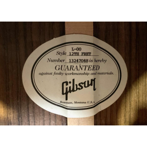 Gibson L-00 12ème Fret 2017 Rosewood Burst