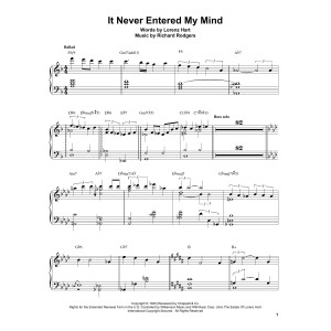It Never Entered My Mind