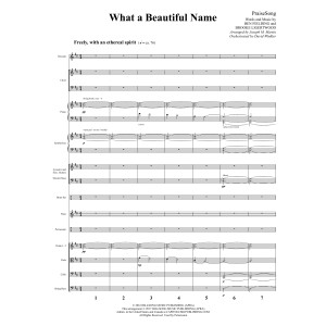 What a Beautiful Name (arr. Joseph M. Martin) - Full Score