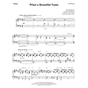 What a Beautiful Name (arr. Joseph M. Martin) - Piano