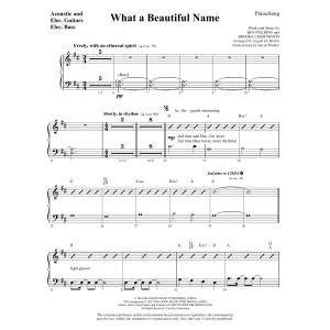 What a Beautiful Name (arr. Joseph M. Martin) - Guitar/Electric Bass