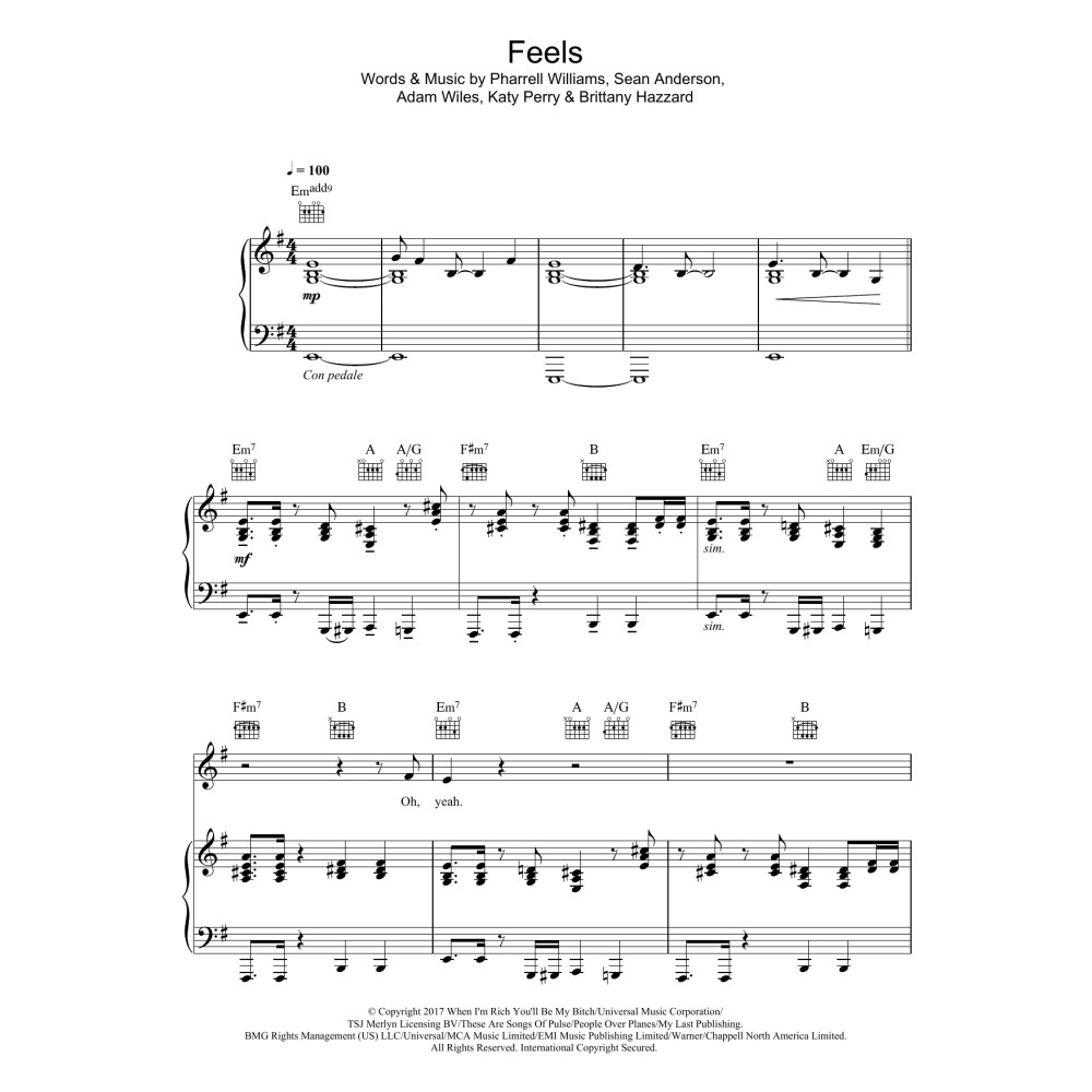 Feels (featuring Pharrell Williams, Katy Perry and Big Sean)