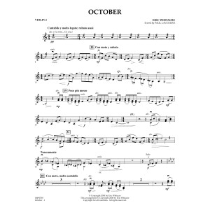 October - Violin 2 (arr. Paul Lavender)