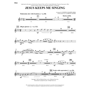 Jesus Keeps Me Singing - Oboe