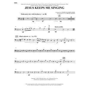 Jesus Keeps Me Singing - Cello