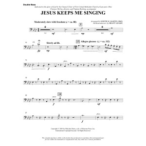 Jesus Keeps Me Singing - Double Bass