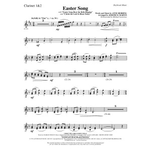 Easter Song (with Christ The Lord Is Risen Today) - Bb Clarinet 1 & 2