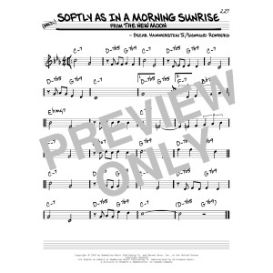 Softly As In A Morning Sunrise