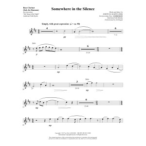 Somewhere in the Silence - Bass Clarinet (sub. Bassoon)